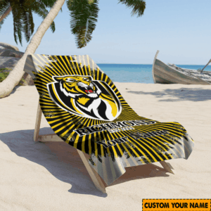 Auspiritmerch Richmond Tigers Premium Bath/ Beach Towel Personalized Gift For Fan
