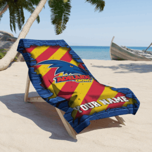 Auspiritmerch Adelaide Crows Premium Bath/ Beach Towel Personalized Gift For Fan