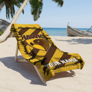 Auspiritmerch Hawthorn Hawks Premium Bath/ Beach Towel Personalized Gift For Fan