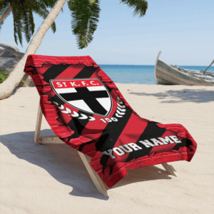 Auspiritmerch St Kilda Saints Premium Bath/ Beach Towel Personalized Gift For Fan
