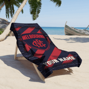 Auspiritmerch Melbourne Demons Premium Bath/ Beach Towel Personalized Gift For Fan