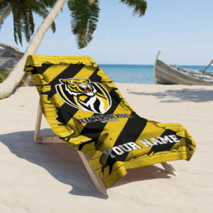 Auspiritmerch Richmond Tigers Premium Bath/ Beach Towel Personalized Gift For Fan