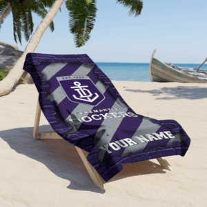 Auspiritmerch Fremantle Dockers Premium Bath/ Beach Towel Personalized Gift For Fan