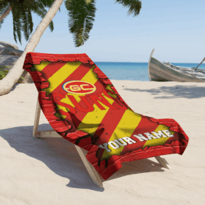 Auspiritmerch Gold Coast Suns Premium Bath/ Beach Towel Personalized Gift For Fan