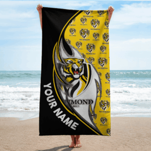 Auspiritmerch Richmond Tigers Premium Bath/ Beach Towel Personalized Gift For Fan