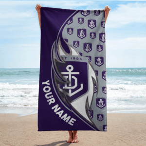Auspiritmerch Fremantle Dockers Premium Bath/ Beach Towel Personalized Gift For Fan