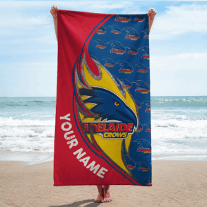 Auspiritmerch Adelaide Crows Premium Bath/ Beach Towel Personalized Gift For Fan