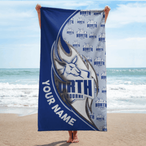 Auspiritmerch North Melbourne Premium Bath/ Beach Towel Personalized Gift For Fan