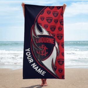Auspiritmerch Melbourne Demons Premium Bath/ Beach Towel Personalized Gift For Fan