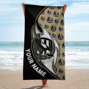 Auspiritmerch Collingwood Magpies Premium Bath/ Beach Towel Personalized Gift For Fan