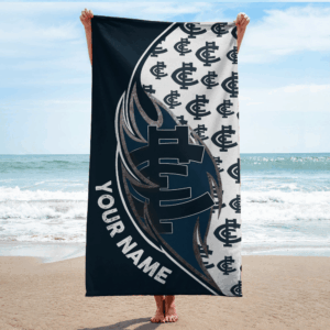 Auspiritmerch Carlton Blues Premium Bath/ Beach Towel Personalized Gift For Fan