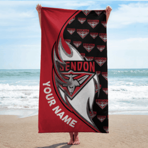 Auspiritmerch Essendon Premium Bath/ Beach Towel Personalized Gift For Fan