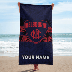 Auspiritmerch Melbourne Demons Premium Bath/ Beach Towel Personalized Gift For Fan