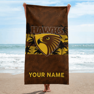 Auspiritmerch Hawthorn Hawks Premium Bath/ Beach Towel Personalized Gift For Fan