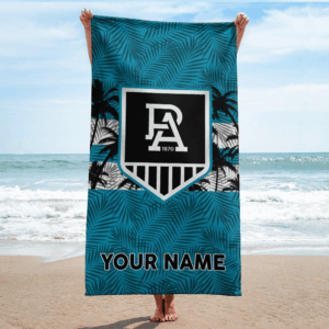 Auspiritmerch Port Adelaide Premium Bath/ Beach Towel Personalized Gift For Fan