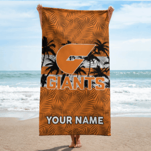 Auspiritmerch GWS Giants Premium Bath/ Beach Towel Personalized Gift For Fan