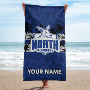 Auspiritmerch North Melbourne Premium Bath/ Beach Towel Personalized Gift For Fan