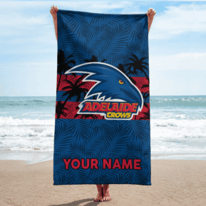 Auspiritmerch Adelaide Crows Premium Bath/ Beach Towel Personalized Gift For Fan