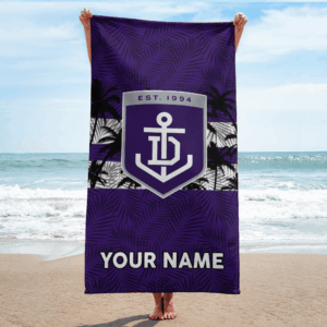 Auspiritmerch Fremantle Dockers Premium Bath/ Beach Towel Personalized Gift For Fan