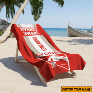 Auspiritmerch Sydney Swans Premium Bath/ Beach Towel Personalized Gift For Fan