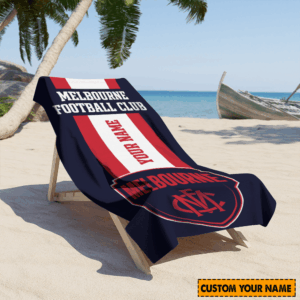 Auspiritmerch Melbourne Demons Premium Bath/ Beach Towel Personalized Gift For Fan
