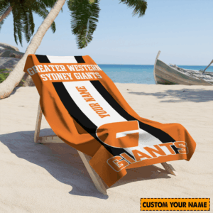 Auspiritmerch GWS Giants Premium Bath/ Beach Towel Personalized Gift For Fan