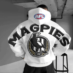 Auspiritmerch Collingwood Magpies Casual Hoodie Custom Name Gift For Fan