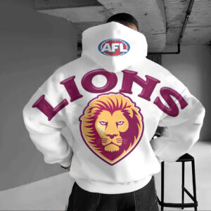 Auspiritmerch Brisbane Lions Casual Hoodie Custom Name Gift For Fan