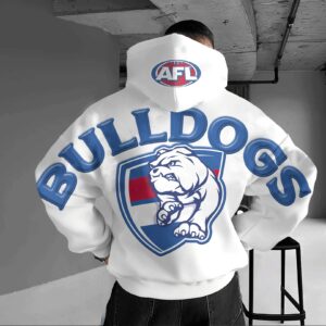 Auspiritmerch Western Bulldogs Casual Hoodie Custom Name Gift For Fan