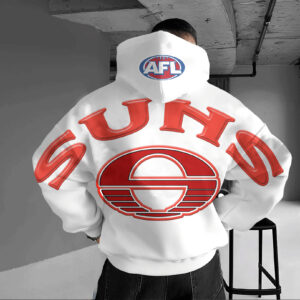 Auspiritmerch Gold Coast Suns Casual Hoodie Custom Name Gift For Fan