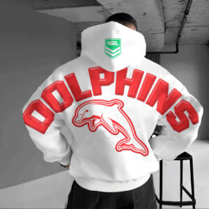 Auspiritmerch Redcliffe Dolphins Casual Hoodie Custom Name Gift For Fan