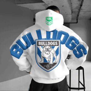 Auspiritmerch Canterbury-Bankstown Bulldogs Casual Hoodie Custom Name Gift For Fan