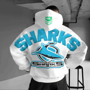 Auspiritmerch Cronulla-Sutherland Sharks Casual Hoodie Custom Name Gift For Fan