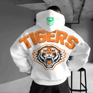 Auspiritmerch Wests Tigers Casual Hoodie Custom Name Gift For Fan
