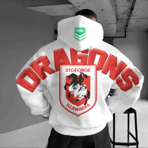 Auspiritmerch St. George Illawarra Dragons Casual Hoodie Custom Name Gift For Fan