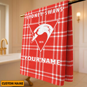 Auspiritmerch Sydney Swans Premium Bath/ Beach Towel Personalized Gift For Fan