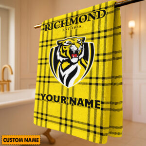 Auspiritmerch Richmond Tigers Premium Bath/ Beach Towel Personalized Gift For Fan