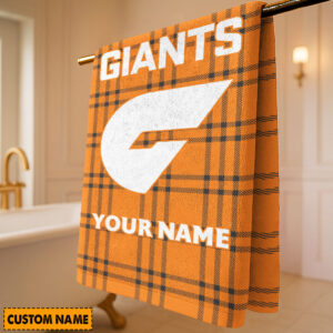 Auspiritmerch GWS Giants Premium Bath/ Beach Towel Personalized Gift For Fan