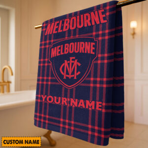Auspiritmerch Melbourne Demons Premium Bath/ Beach Towel Personalized Gift For Fan