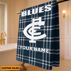 Auspiritmerch Carlton Blues Premium Bath/ Beach Towel Personalized Gift For Fan