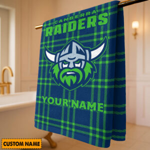 Auspiritmerch Canberra Raiders Premium Bath/ Beach Towel Personalized Gift For Fan