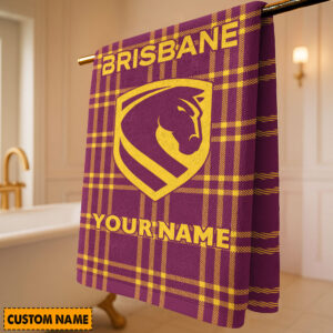 Auspiritmerch Brisbane Broncos Premium Bath/ Beach Towel Personalized Gift For Fan