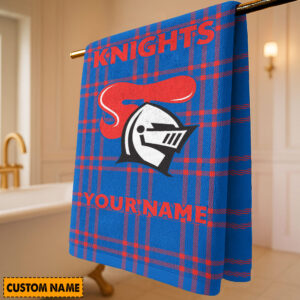 Auspiritmerch Newcastle Knights Premium Bath/ Beach Towel Personalized Gift For Fan