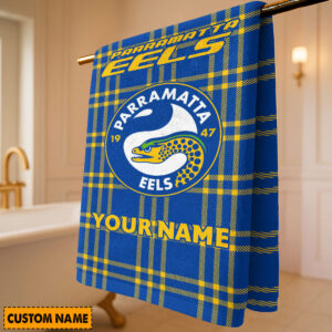 Auspiritmerch Parramatta Eels Premium Bath/ Beach Towel Personalized Gift For Fan