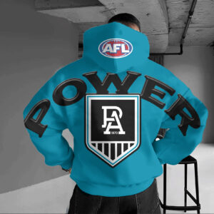 Auspiritmerch Port Adelaide Hoodie Custom Name Gift For Fan
