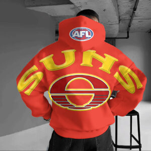 Auspiritmerch Gold Coast Suns Hoodie Custom Name Gift For Fan