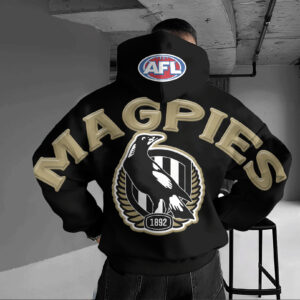 Auspiritmerch Collingwood Magpies Hoodie Custom Name Gift For Fan