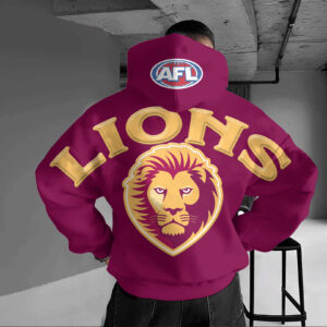 Auspiritmerch Brisbane Lions Hoodie Custom Name Gift For Fan