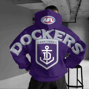 Auspiritmerch Fremantle Dockers Hoodie Custom Name Gift For Fan