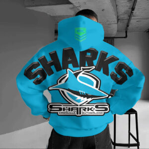 Auspiritmerch Cronulla-Sutherland Sharks Hoodie Custom Name Gift For Fan